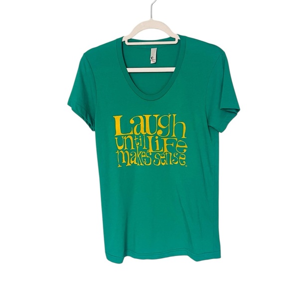T-Shirt Laugh Until Life Makes Sense - American Apparel - the 50 50 Shirt - - Picture 2 of 7